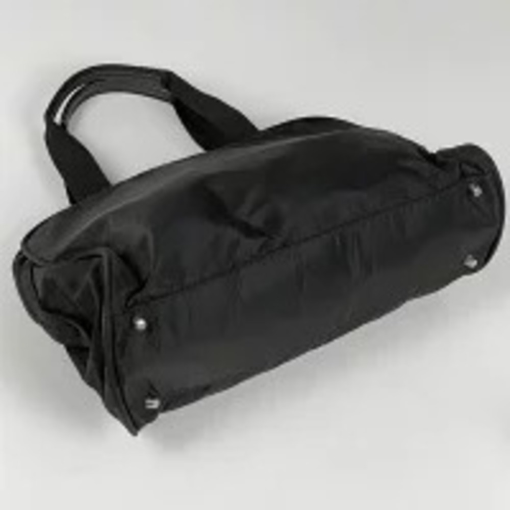 Prada Handbag Tote Plate Black Nero Bag
